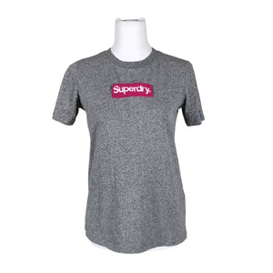 Naisten Superdry - T-paita, koko 36 - Harmaa (1)