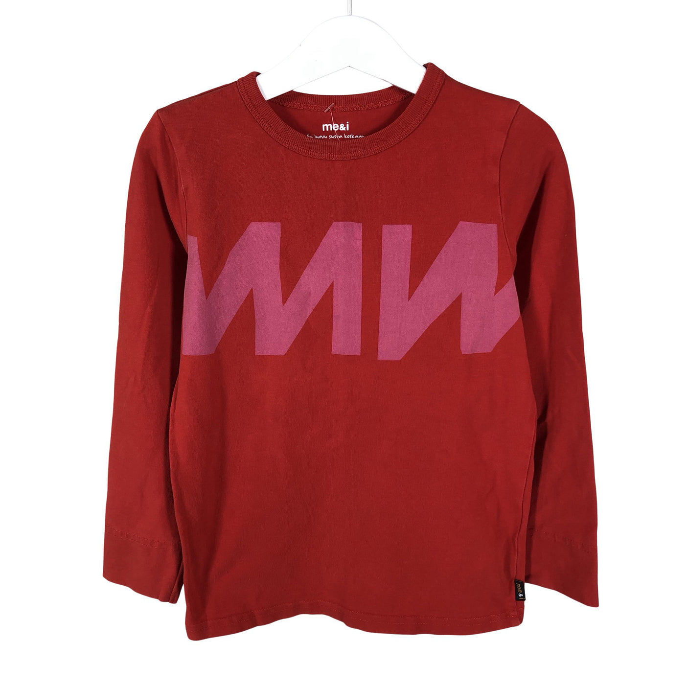 Unisex me&i - Trikoopaita, koko 122 - 128 - Punainen (1)