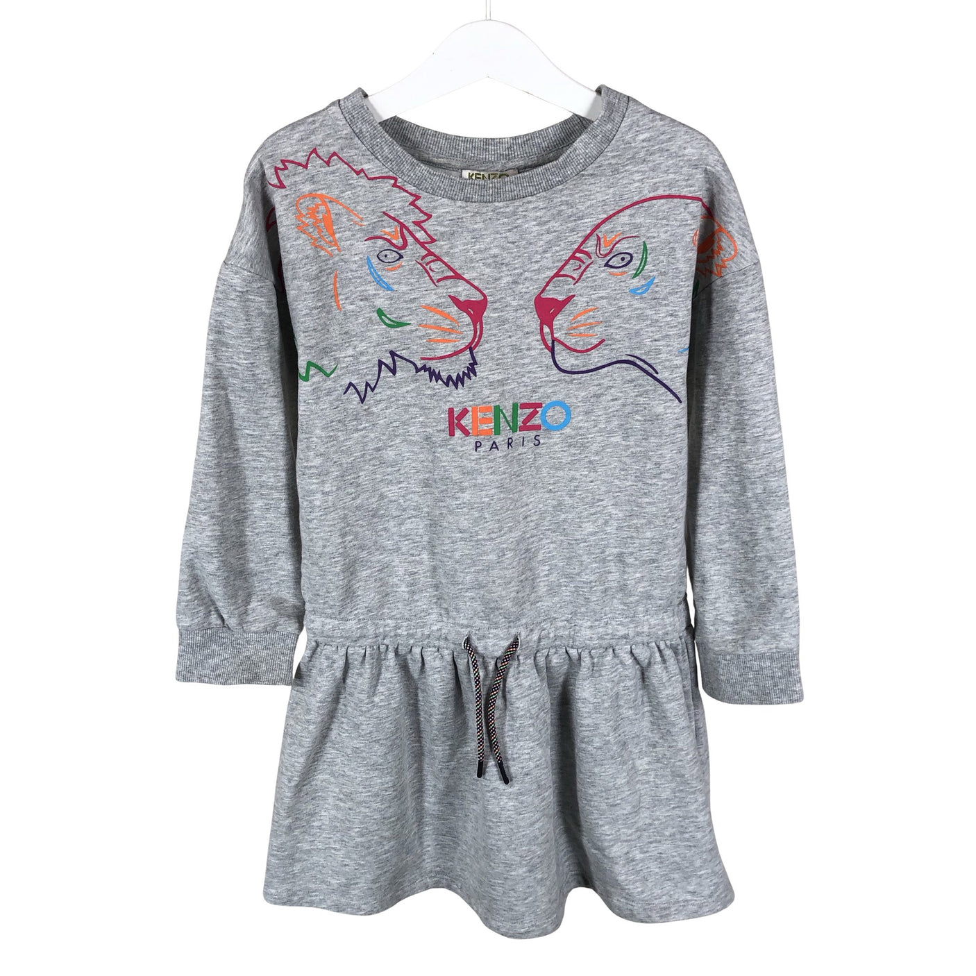 Tyttöjen Kenzo - Collegemekko, koko 122 - 128 - Harmaa (1)