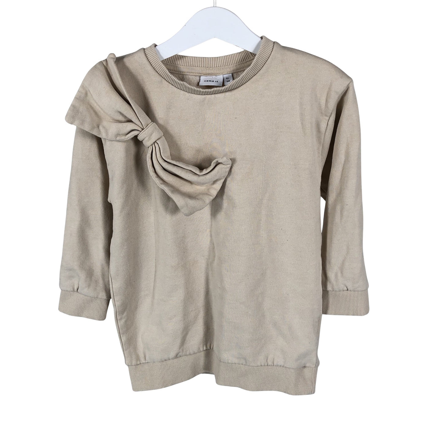 Naisten Name It - Collegepaita, koko Ei kokoa - Beige (1)