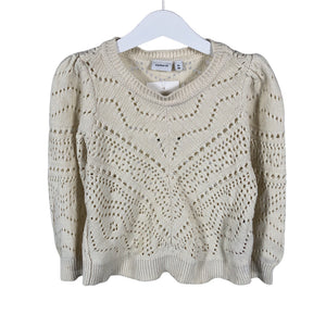 Naisten Name It - Collegepaita, koko Ei kokoa - Beige (2)