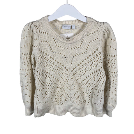 Naisten Name It - Collegepaita, koko Ei kokoa - Beige (2)