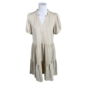 Naisten Part two - Trikoomekko, koko 38 - Beige (1)