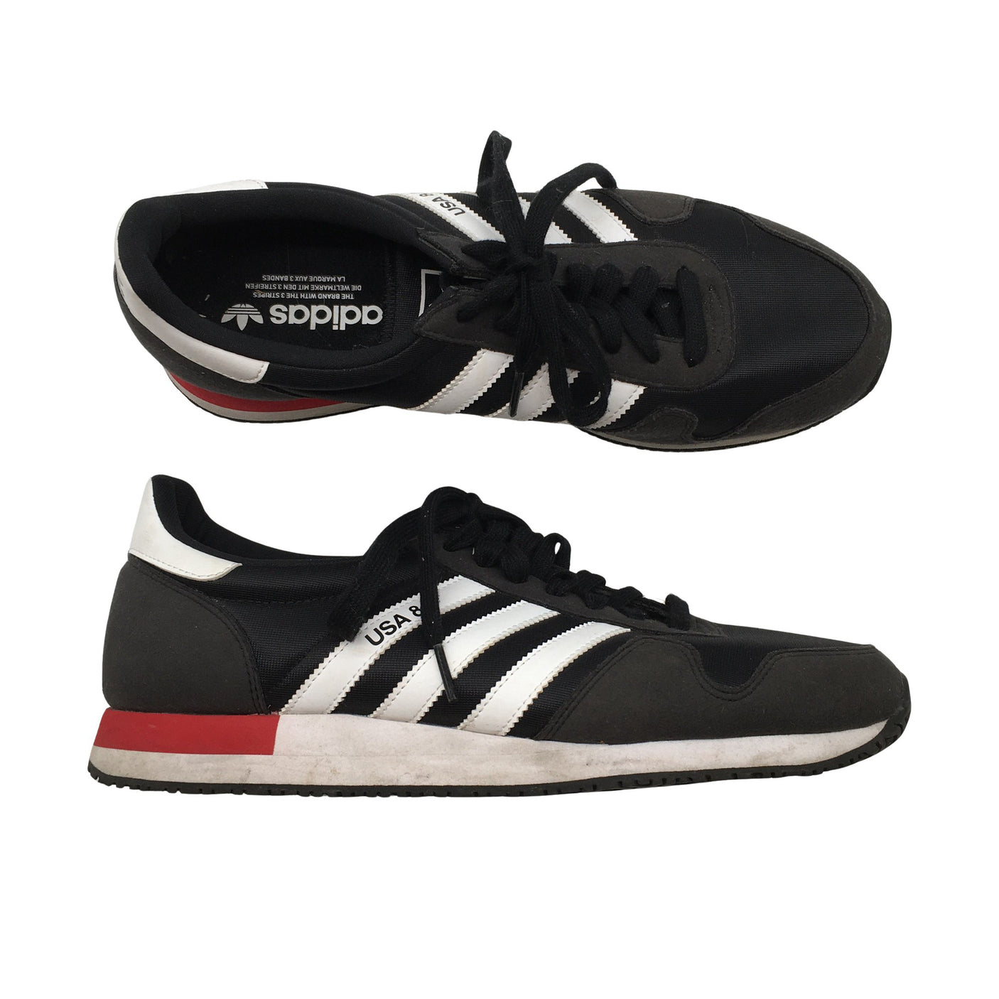 Miesten Adidas - Tennarit, koko 44 - Musta (1)