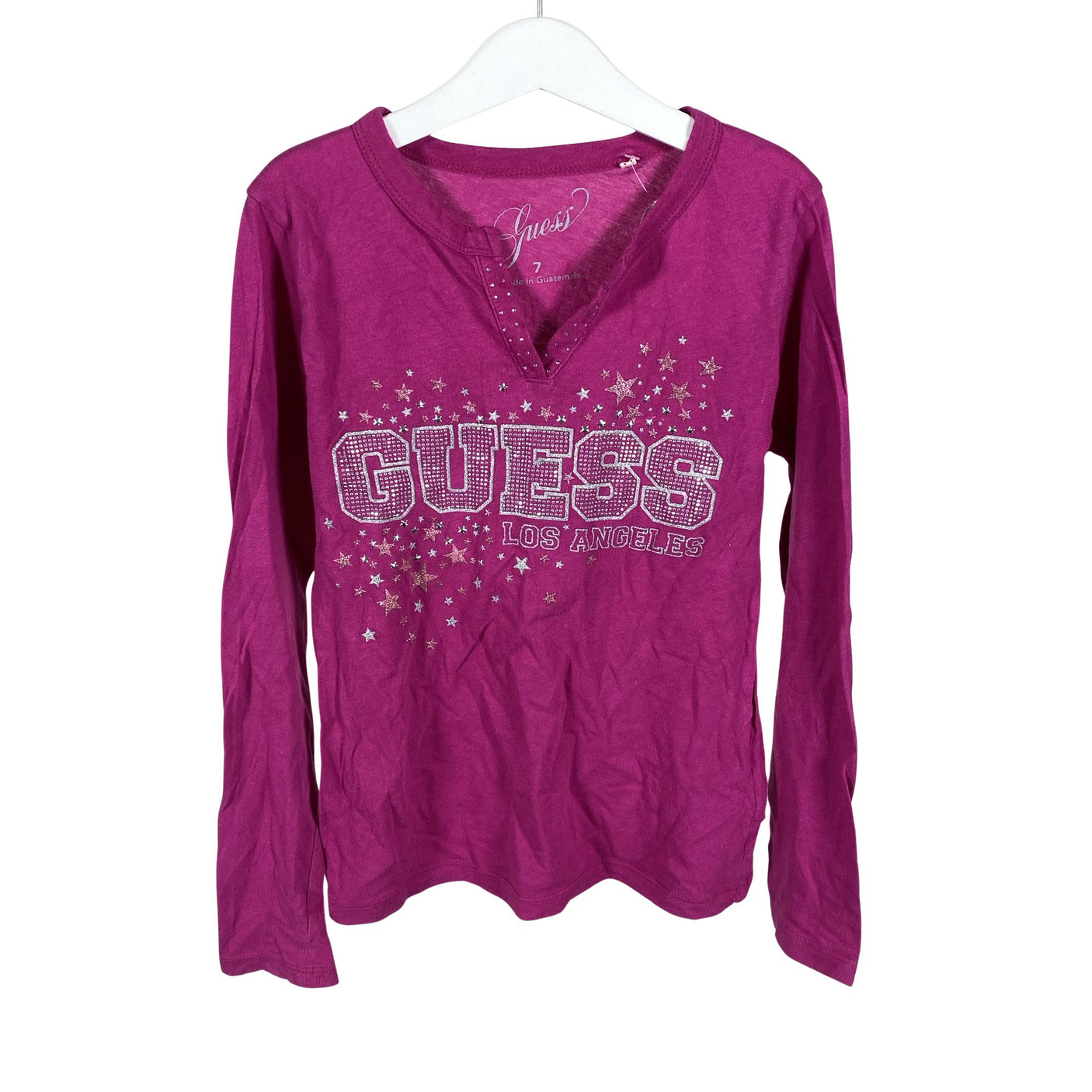 Tyttöjen Guess - Trikoopaita, koko 122 - 128 - Pinkki (1)