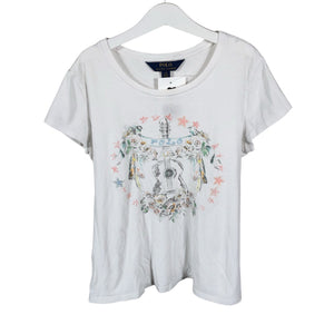 Tyttöjen Polo Ralph Lauren - T-paita, koko 152 - 158 - Valkoinen (1)
