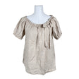Naisten Peura - Lyhythihainen pusero, koko 38 - Beige ()