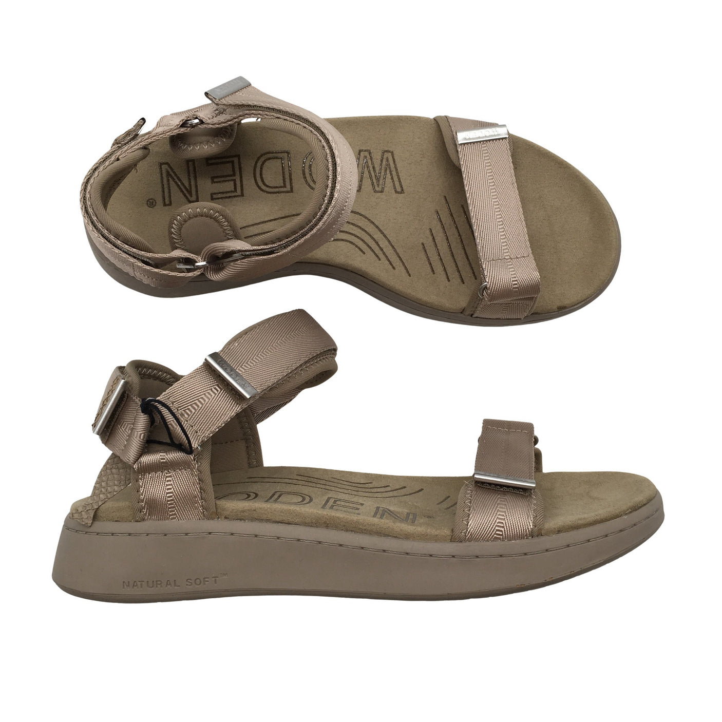 Naisten Woden - Sandaalit, koko 40 - Beige (1)