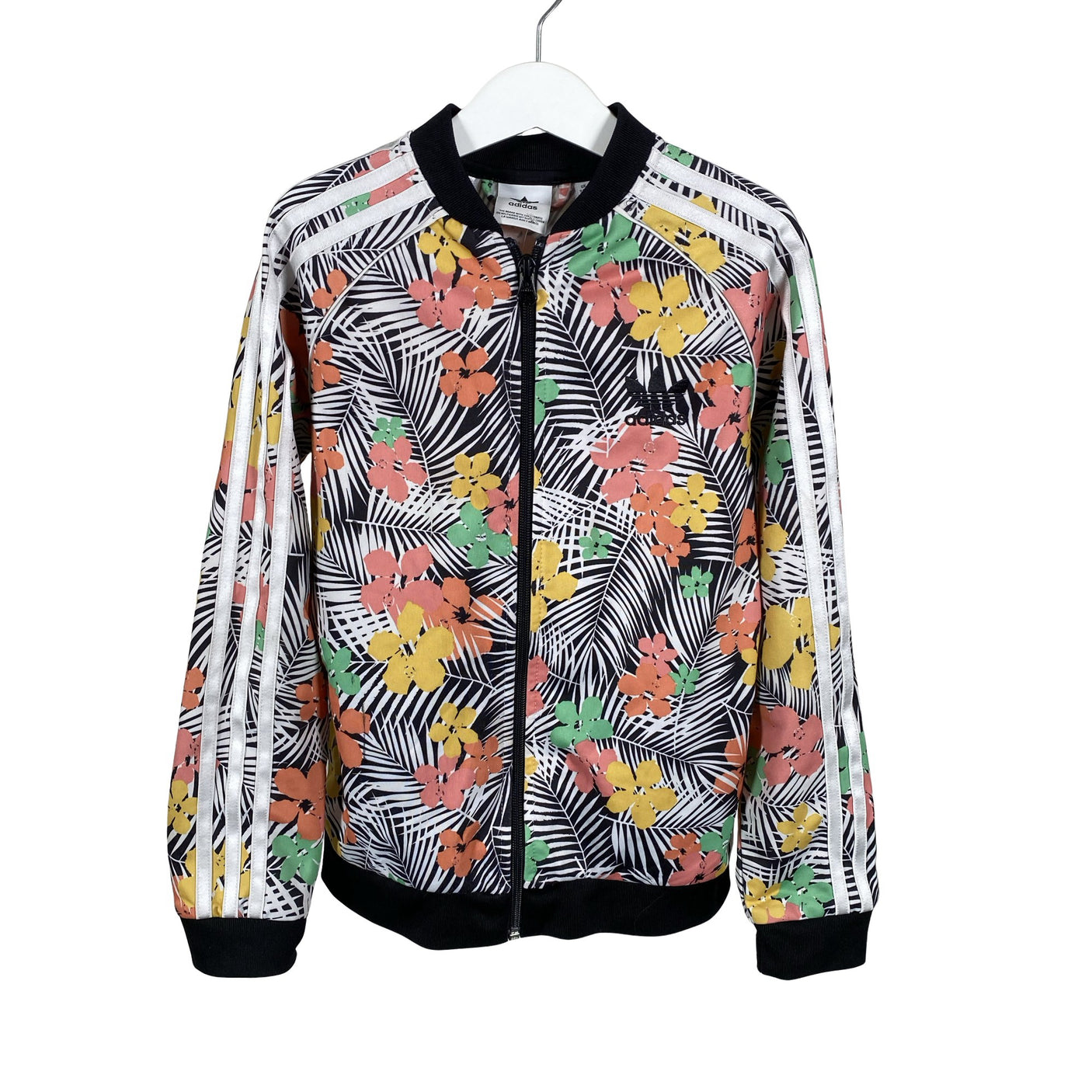 Tyttöjen Adidas - Verryttelytakki, koko 134 - 140 - Musta (1)