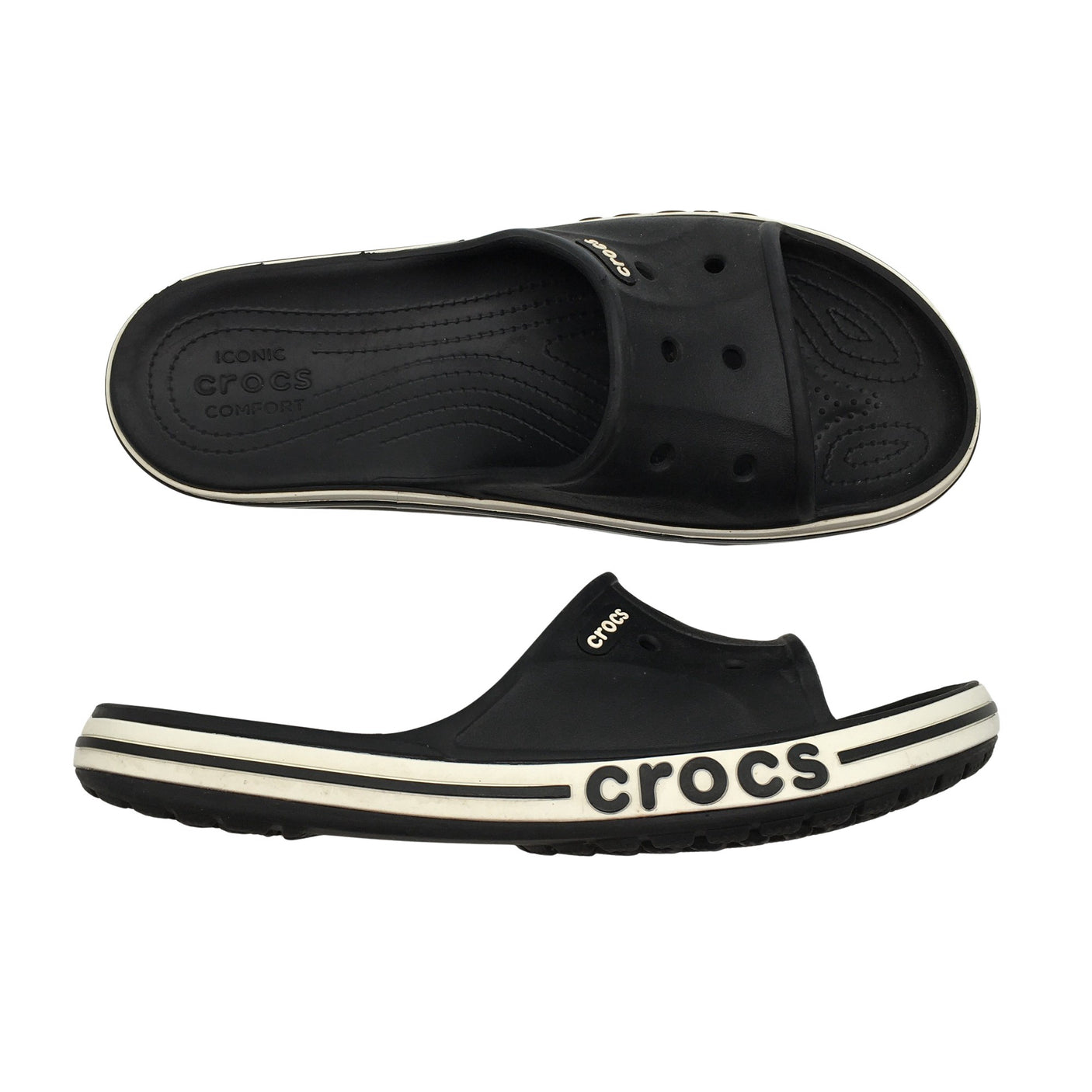 Naisten Crocs - Rantasandaalit, koko 41 - Musta (1)