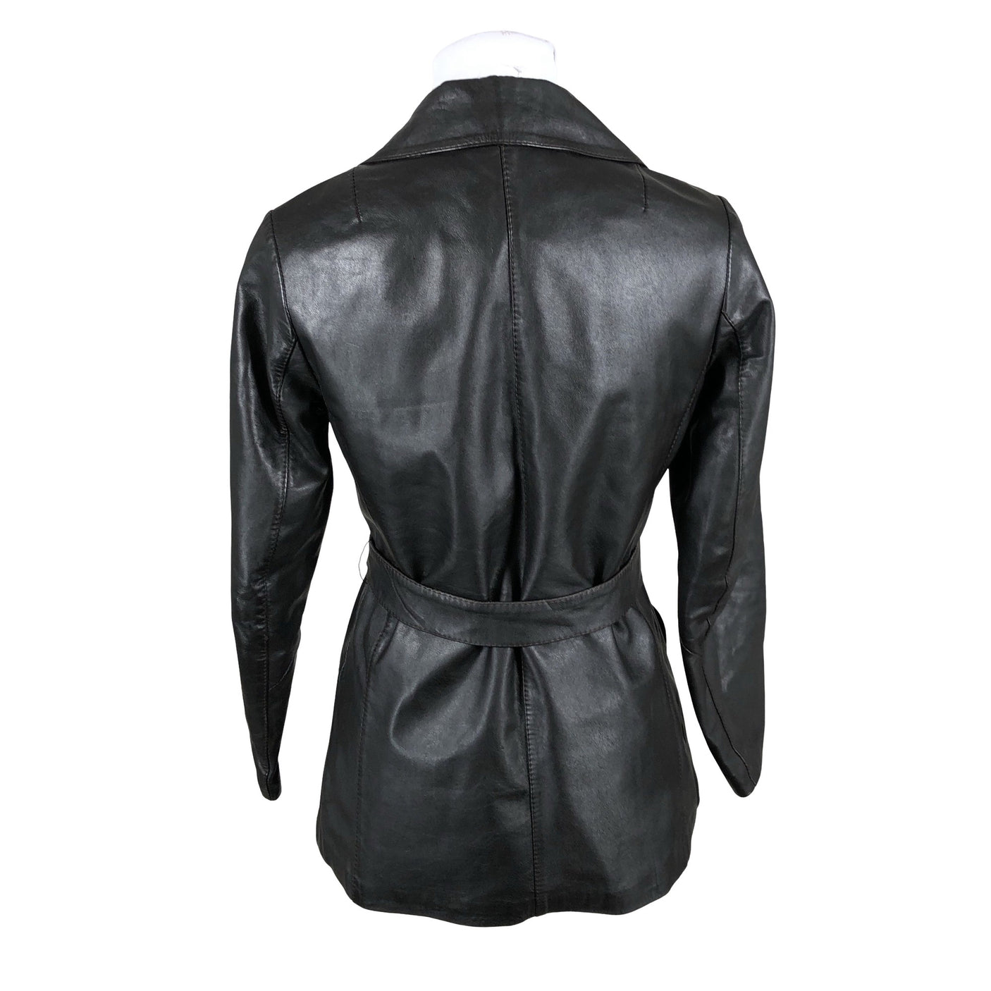 Naisten Friitala - Nahkatakki, koko 38 - Musta (2)