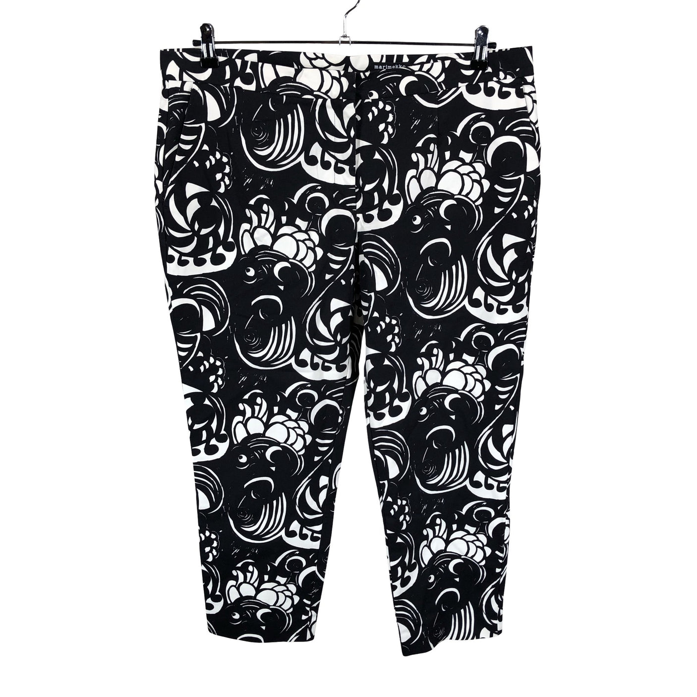 Naisten Marimekko - Kangashousut, koko 46 - Musta (1)