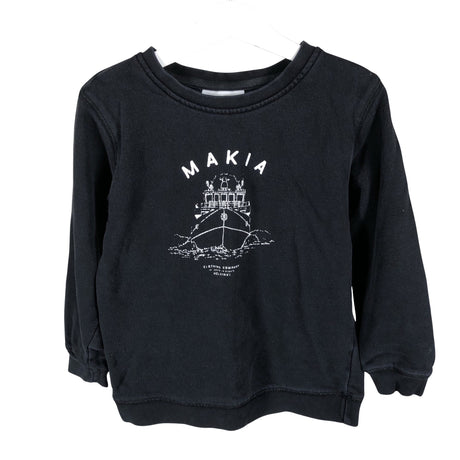 Unisex Makia - Collegepaita, koko 122 - 128 - Musta ()