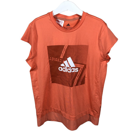 Tyttöjen Adidas - Urheilupaita, lyhyet hihat, koko 146 - 152 - Oranssi ()