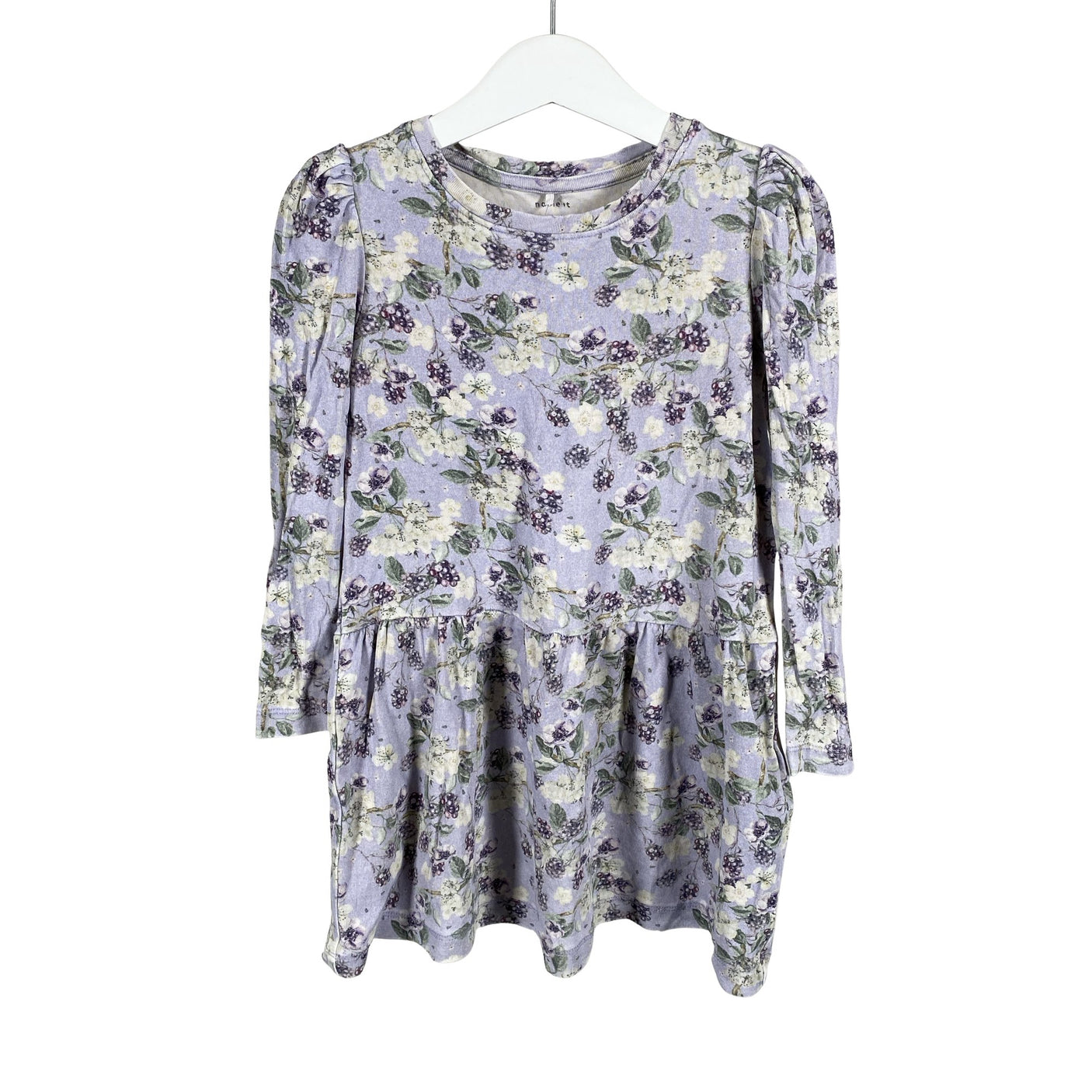 Tyttöjen Name It - Trikoomekko, koko 98 - 104 - Violetti (1)