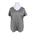 Naisten Nike - Urheilupaita, lyhyet hihat, koko 38 - Harmaa ()