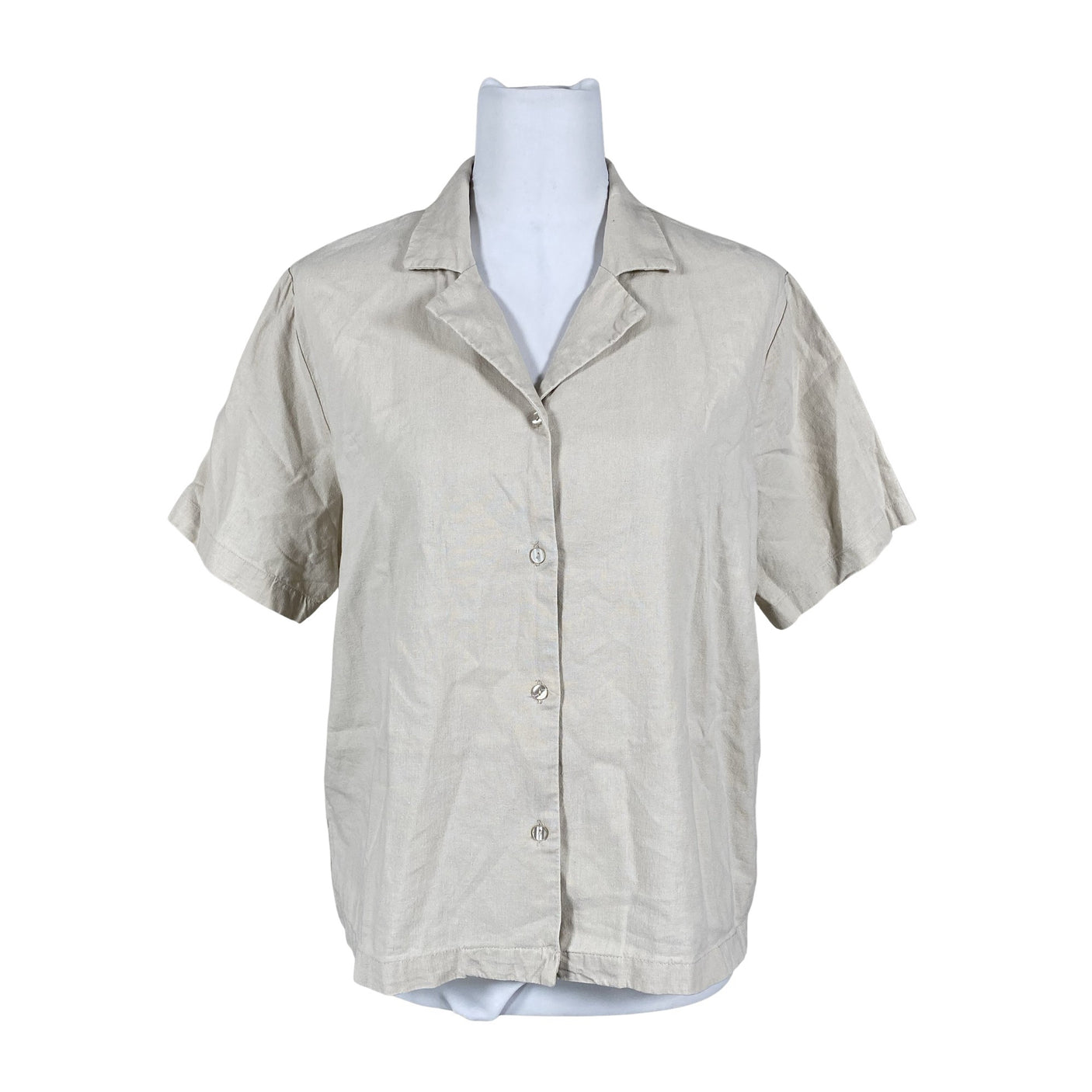 Naisten Soyaconcept - Lyhythihainen pusero, koko 36 - Beige (1)
