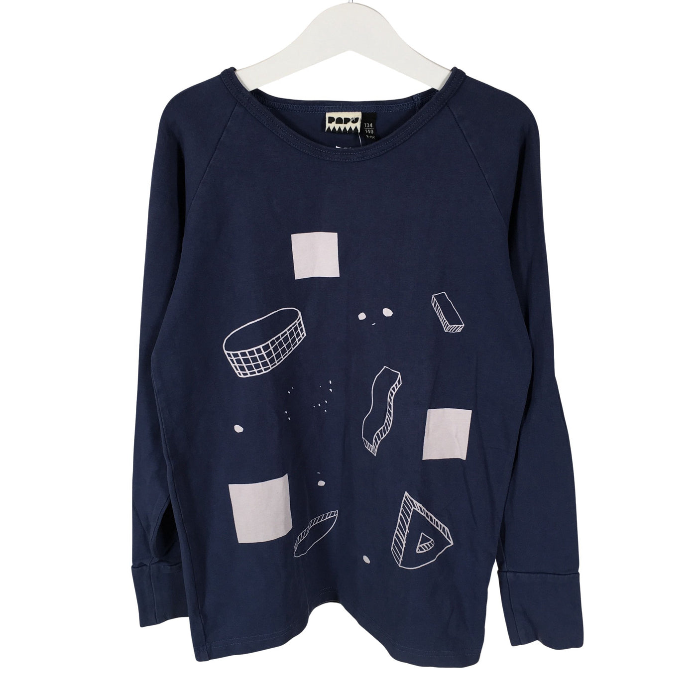 Unisex Papu - Trikoopaita, koko 128 - 134 - Sininen (1)