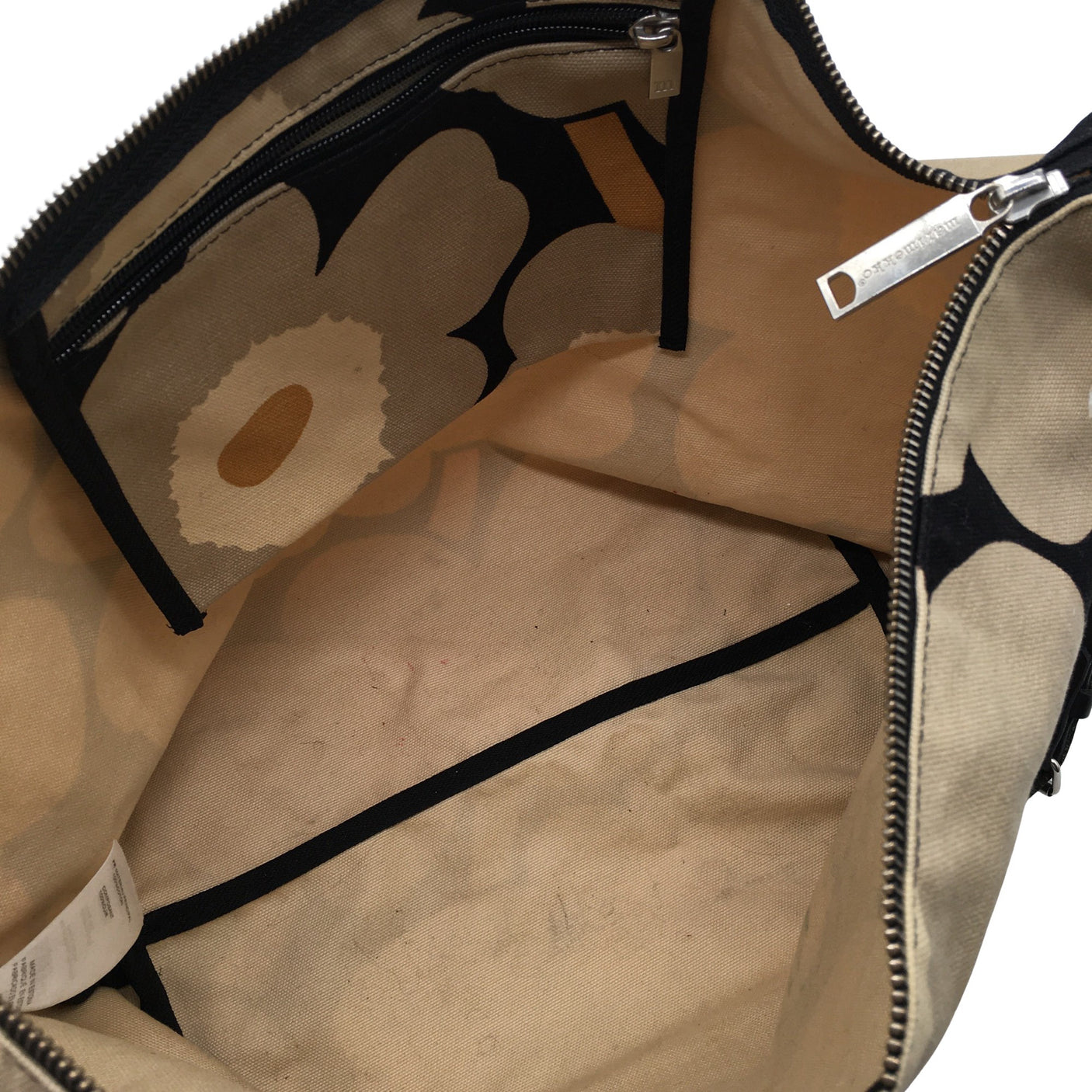 Naisten Marimekko - Olkalaukku, koko Maxi - Beige (2)
