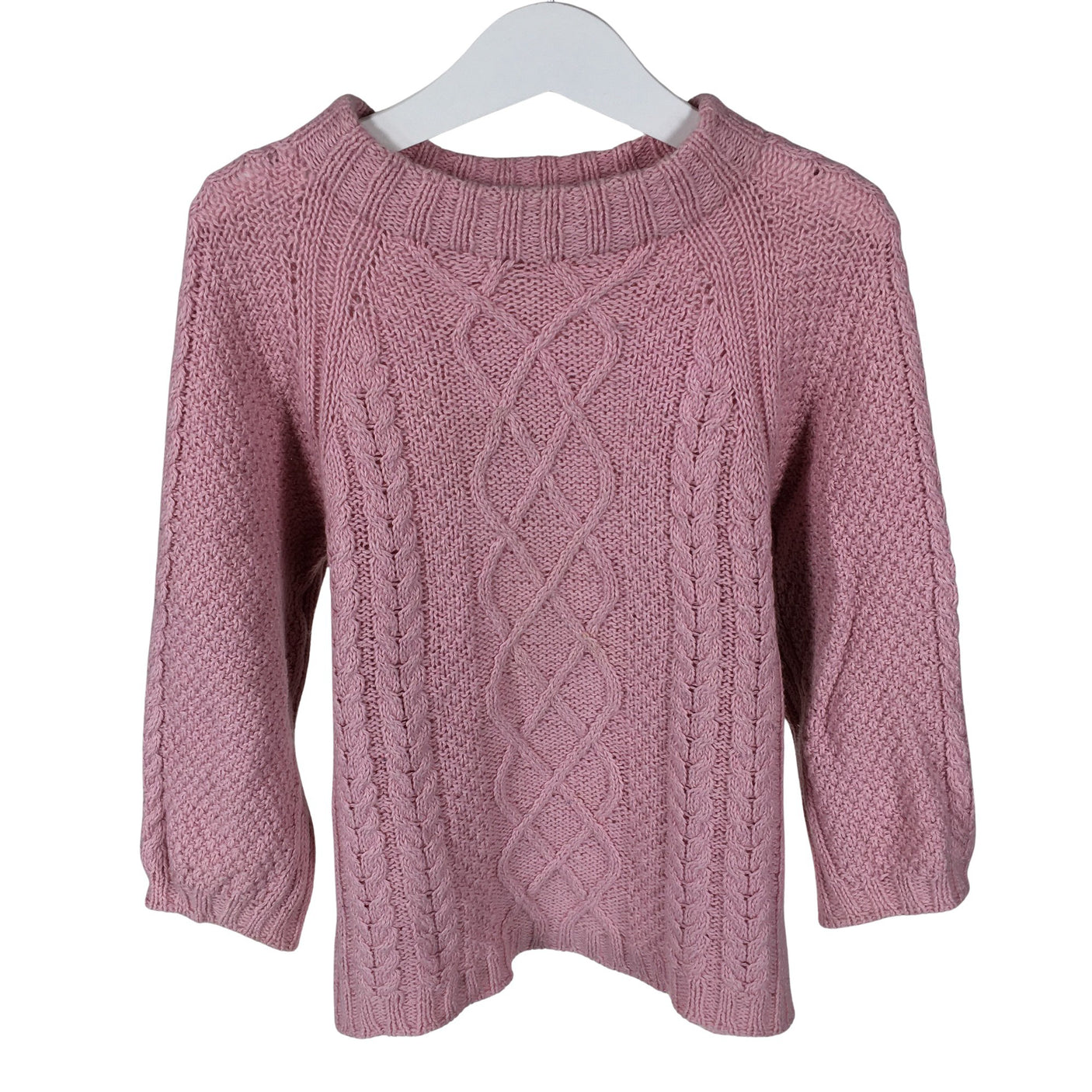 Tyttöjen Handmade - Neulepaita, koko 134 - 140 - Vaaleanpunainen (1)