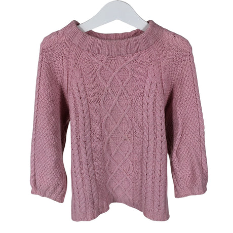 Tyttöjen Handmade - Neulepaita, koko 134 - 140 - Vaaleanpunainen ()