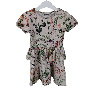 Tyttöjen Molo Kids - Trikoomekko, koko 92 - 98 - Beige (1)