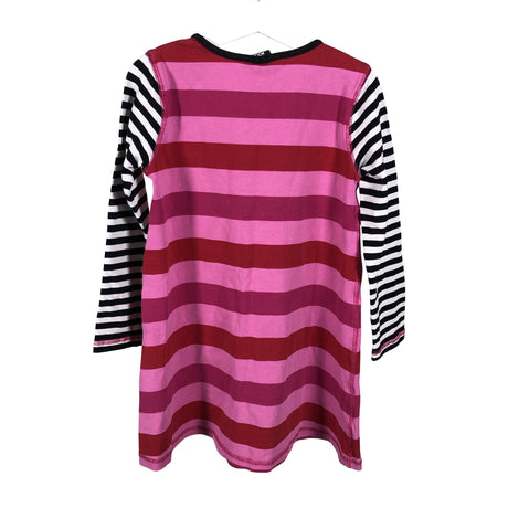 Tyttöjen Lindex - Trikoomekko, koko 116 - 122 - Pinkki (2)