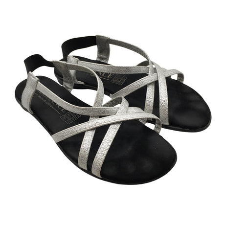 Naisten Elegance - Sandaalit, koko 39 - Hopea (2)