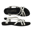 Naisten Elegance - Sandaalit, koko 39 - Hopea ()
