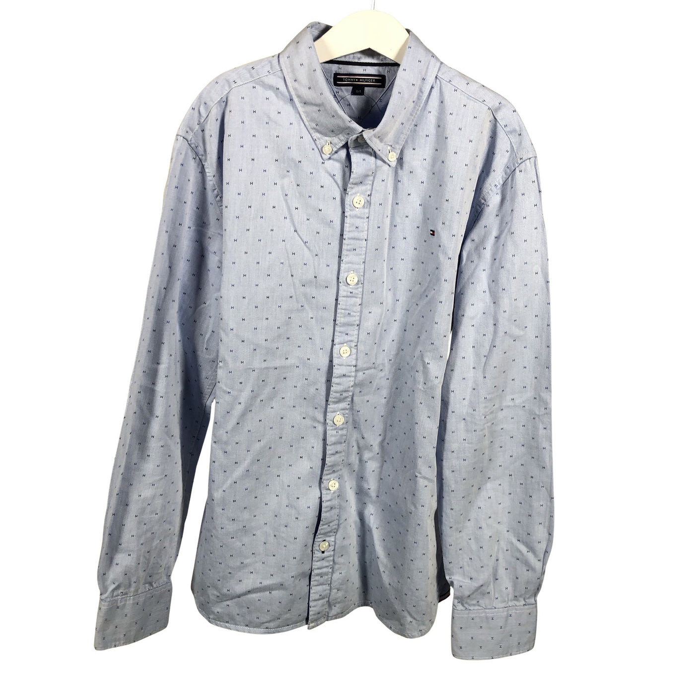 Poikien Tommy Hilfiger - Kauluspaita, koko 158 - 164 - Vaaleansininen (1)