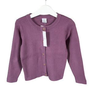 Tyttöjen Lindex - Neuletakki, koko 104 - 110 - Violetti (1)