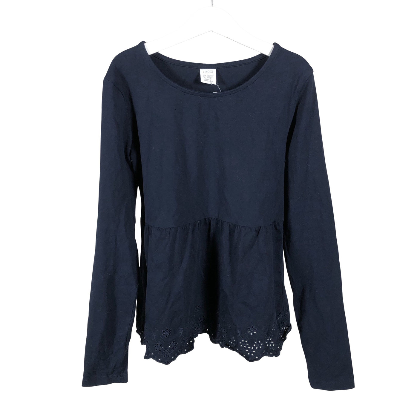 Tyttöjen Lindex - Trikoopaita, koko 146 - 152 - Sininen (1)