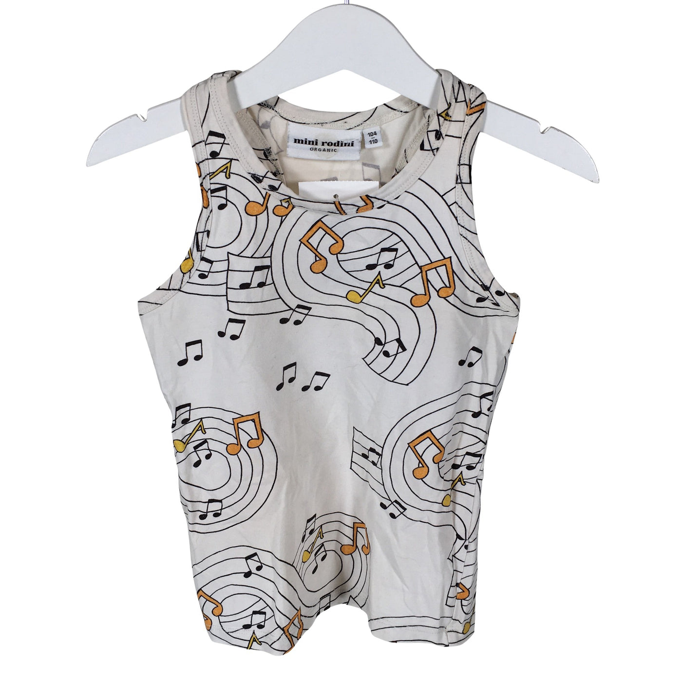 Unisex Mini Rodini - Trikootoppi, koko 104 - 110 - Beige (1)
