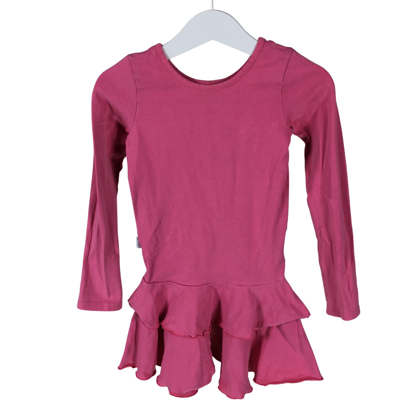 Tyttöjen Gugguu - Trikoomekko, koko 104 - 110 - Pinkki (1)