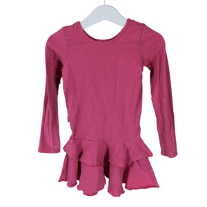 Tyttöjen Gugguu - Trikoomekko, koko 104 - 110 - Pinkki (1)