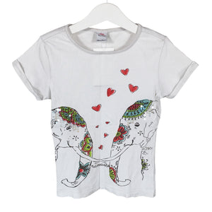 Unisex s.Oliver - T-paita, koko 116 - 122 - Valkoinen (1)