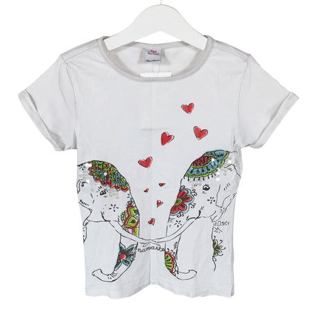 Unisex s.Oliver - T-paita, koko 116 - 122 - Valkoinen ()