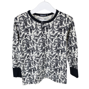Unisex Aarrelabel - Trikoopaita, koko 104 - 110 - Beige (1)