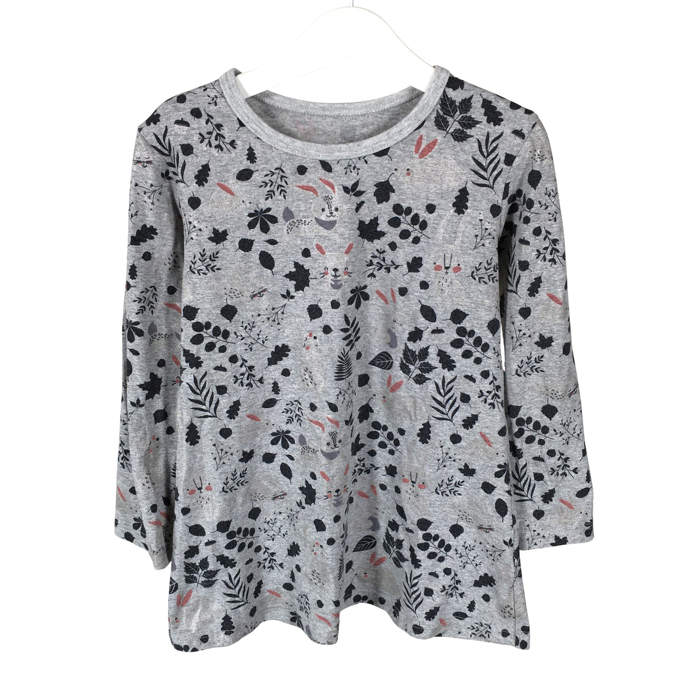 Tyttöjen Handmade - Trikoomekko, koko 110 - 116 - Harmaa (1)