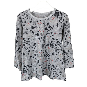 Tyttöjen Handmade - Trikoomekko, koko 110 - 116 - Harmaa (1)