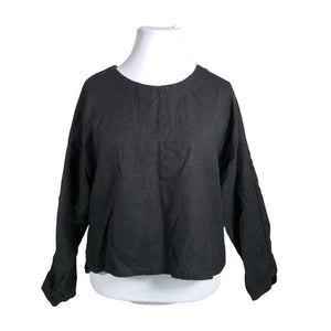 Naisten LINEN ID Studio - Pusero, koko 48 - Musta (1)
