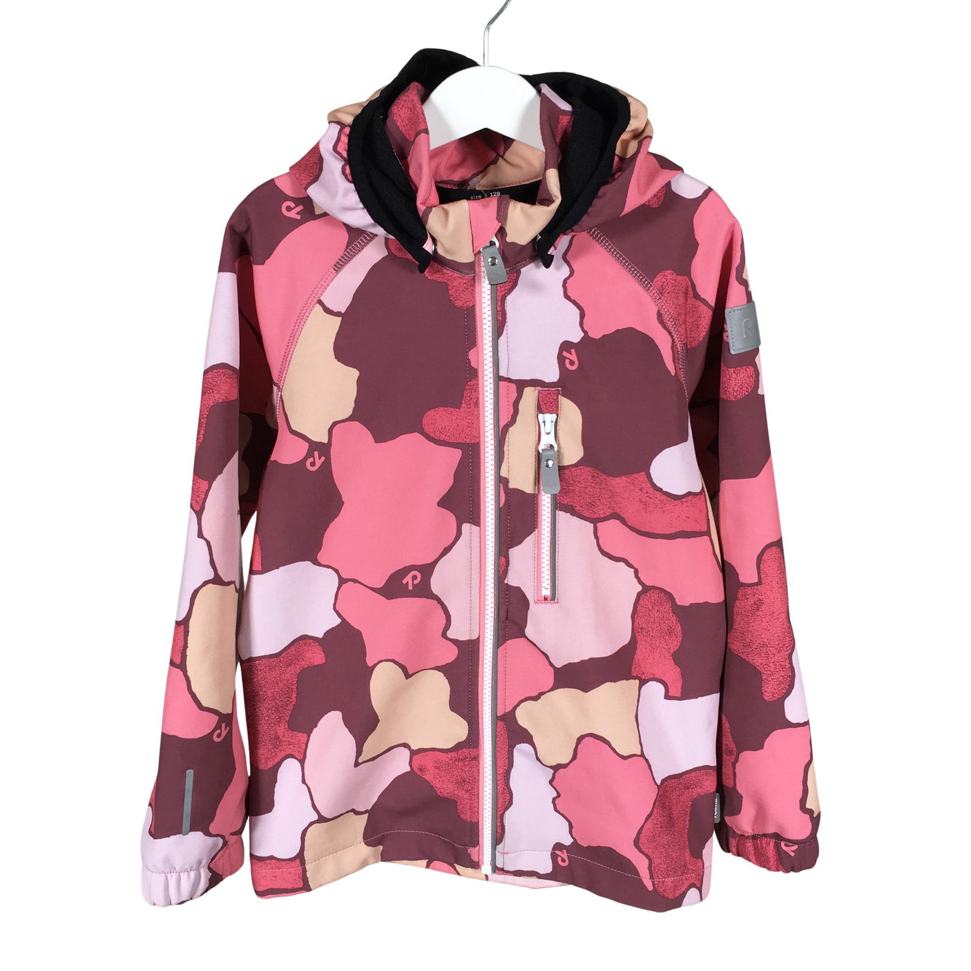 Tyttöjen Reima - Softshell-takki, koko 122 - 128 - Vaaleanpunainen (1)