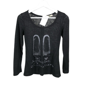 Unisex Emma & Ella - Trikoopaita, koko 158 - 164 - Musta (1)