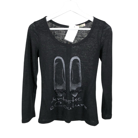 Unisex Emma & Ella - Trikoopaita, koko 158 - 164 - Musta ()