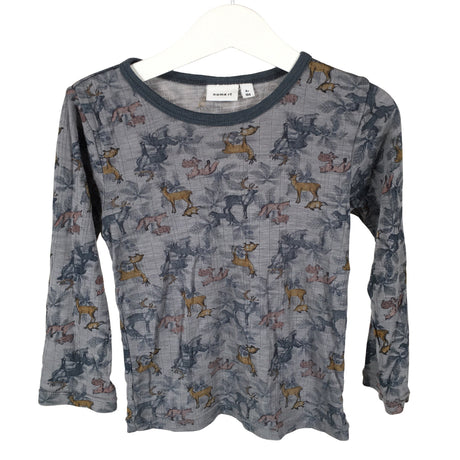 Unisex Name It - Trikoopaita, koko 98 - 104 - Harmaa ()