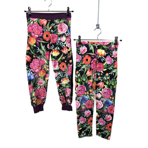 Tyttöjen Handmade - Trikoohousut, koko 110 - 116 - Pinkki (1)