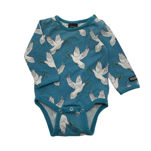 Unisex Villervalla - Body, koko 56 - 62 - Sininen (1)
