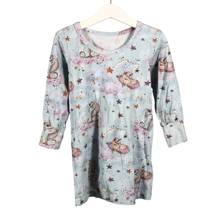 Tyttöjen Handmade - Trikoomekko, koko 110 - 116 - Vaaleansininen ()