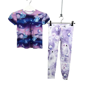 Tyttöjen Pop & Co Helsinki - Leggingsit, koko 122 - 128 - Violetti (1)