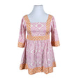 Naisten Laura Ashley - Kangastunika, koko 44 - Vaaleanpunainen ()